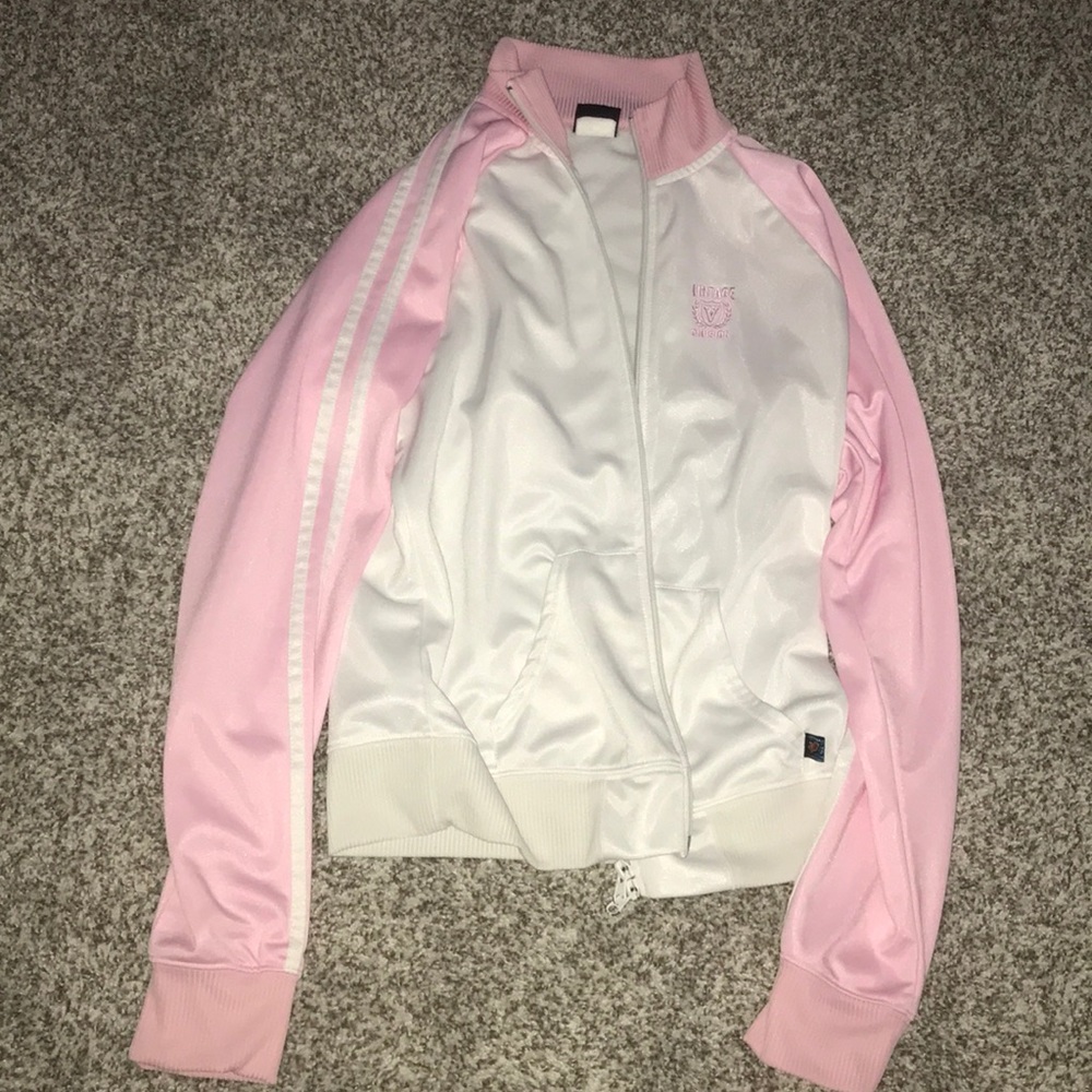 Big Flirt Vintage Division Pink and White Jacket
